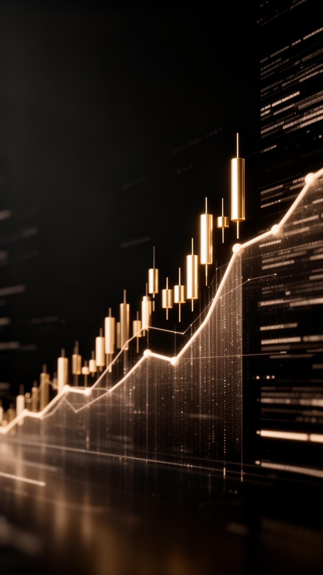 Premium investment growth visualization